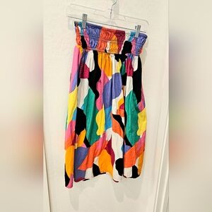 a new day Multicolor Abstract Maxi Skirt
